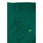 Pantalón de trabajo en algodón y poliéster visible 240 g/m2 color verde septima vista