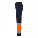 Pantalón de trabajo en algodón y poliéster visible 240 g/m2 tercera vista