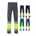 Pantalón de trabajo en algodón y poliéster visible 240 g/m2 varios colores