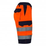 Bermudas para trabajar de colores llamativos y reflectantes 210 g/m2 color naranja cuarta vista