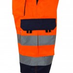 Bermudas para trabajar de colores llamativos y reflectantes 210 g/m2 color naranja quinta vista