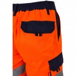 Bermudas para trabajar de colores llamativos y reflectantes 210 g/m2 color naranja sexta vista