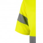 Camiseta laboral técnica extra grande de alta visibilidad 140 g/m2 color amarillo sexta vista