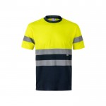 Camiseta laboral técnica extra grande de alta visibilidad 140 g/m2 color amarillo