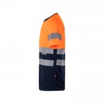Camiseta laboral técnica extra grande de alta visibilidad 140 g/m2 color naranja tercera vista