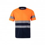 Camiseta laboral técnica extra grande de alta visibilidad 140 g/m2 color naranja