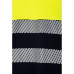 Camiseta laboral bicolor en piqué de algodón y poliéster 150 g/m2 color amarillo quinta vista