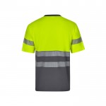 Camiseta laboral bicolor en piqué de algodón y poliéster 150 g/m2 segunda vista