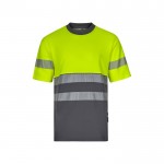 Camiseta laboral bicolor en piqué de algodón y poliéster 150 g/m2