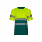 Camiseta laboral bicolor en piqué de algodón y poliéster 150 g/m2
