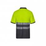 Polo de trabajo de piqué bicolor de manga corta 150 g/m2 segunda vista