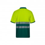 Polo de trabajo de piqué bicolor de manga corta 150 g/m2 segunda vista