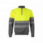 Jersey de trabajo de poliéster con tejido polar 300 g/m2 color gris
