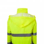 Parka de trabajo de poliéster con elementos reflectantes 190 g/m2 color gris novena vista