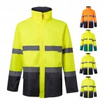 Parka de trabajo de poliéster con elementos reflectantes 190 g/m2 varios colores