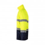 Parka laboral extra grande de poliéster de alta visibilidad 190 g/m2 color amarillo tercera vista