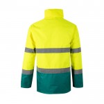 Parka laboral extra grande de poliéster de alta visibilidad 190 g/m2 segunda vista
