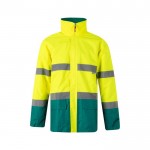 Parka laboral extra grande de poliéster de alta visibilidad 190 g/m2