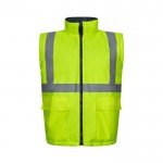 Parka laboral 4 en 1 bicolor de poliéster con revestimiento 180 g/m2 color amarillo septima vista