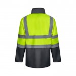 Parka laboral 4 en 1 bicolor de poliéster con revestimiento 180 g/m2 segunda vista