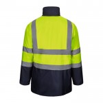 Parka 4 en 1 extra grande con revestimiento de poliéster 180 g/m2 color amarillo segunda vista