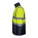 Parka 4 en 1 extra grande con revestimiento de poliéster 180 g/m2 color amarillo tercera vista