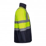 Parka 4 en 1 extra grande con revestimiento de poliéster 180 g/m2 color amarillo cuarta vista