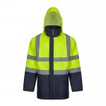 Parka 4 en 1 extra grande con revestimiento de poliéster 180 g/m2 color amarillo quinta vista