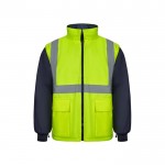 Parka 4 en 1 extra grande con revestimiento de poliéster 180 g/m2 color amarillo sexta vista