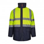 Parka 4 en 1 extra grande con revestimiento de poliéster 180 g/m2 color amarillo