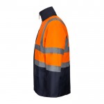 Parka 4 en 1 extra grande con revestimiento de poliéster 180 g/m2 color naranja tercera vista