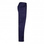 Pantalón de algodón y poliéster con cintura elástica 190 g/m2 color azul cuarta vista