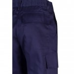 Pantalón de algodón y poliéster con cintura elástica 190 g/m2 color azul sexta vista