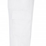 Pantalón de algodón y poliéster con cintura elástica 190 g/m2 color blanco quinta vista