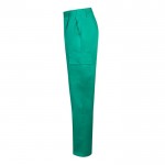 Pantalón de algodón y poliéster con cintura elástica 190 g/m2 color verde tercera vista