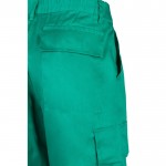 Pantalón de algodón y poliéster con cintura elástica 190 g/m2 color verde sexta vista