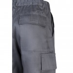 Pantalón de algodón y poliéster con cintura elástica 190 g/m2 color gris sexta vista