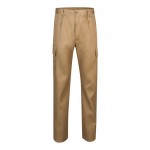 Pantalón de algodón y poliéster con cintura elástica 190 g/m2 color natural