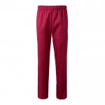 Pantalón unisex en algodón y poliéster con cintura elástica 190 g/m2 color burdeos