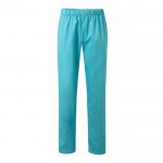 Pantalón unisex en algodón y poliéster con cintura elástica 190 g/m2 color turquesa