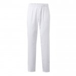 Pantalón de sarga en algodón y poliéster en color blanco 190 g/m2 color blanco