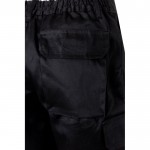 Bermudas de sarga multibolsillos de algodón y poliéster 200 g/m2 color negro sexta vista