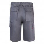 Bermudas de sarga multibolsillos de algodón y poliéster 200 g/m2 color gris segunda vista