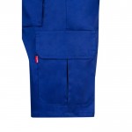 Bermudas de sarga multibolsillos de algodón y poliéster 200 g/m2 color azul real quinta vista