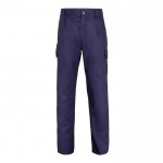 Pantalón multibolsillos unisex en algodón y poliéster 200 g/m2 color azul