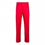 Pantalón multibolsillos unisex en algodón y poliéster 200 g/m2 color rojo