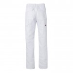Pantalón multibolsillos unisex en algodón y poliéster 200 g/m2 color blanco segunda vista