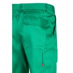 Pantalón multibolsillos unisex en algodón y poliéster 200 g/m2 color verde sexta vista