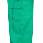 Pantalón multibolsillos unisex en algodón y poliéster 200 g/m2 color verde octava vista