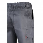 Pantalón multibolsillos unisex en algodón y poliéster 200 g/m2 color gris sexta vista